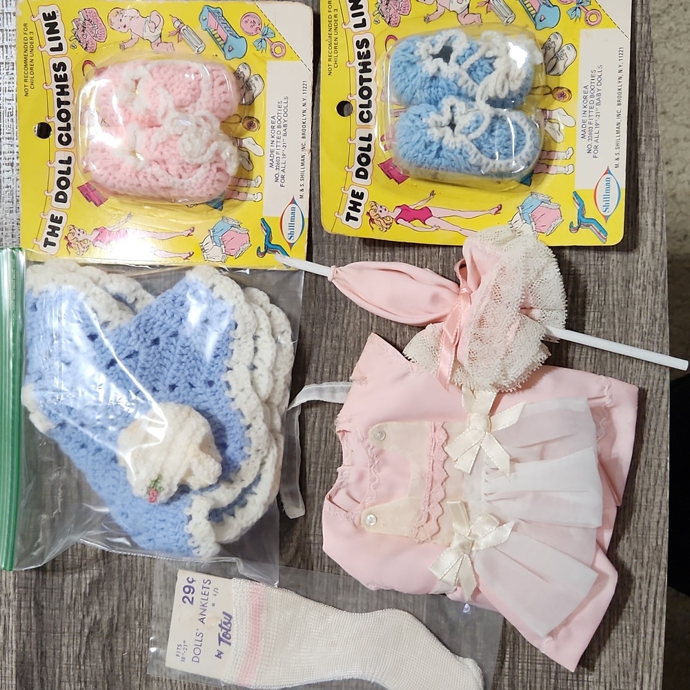Vintage Doll Clothes Set with Accessories From 1970's